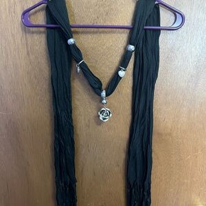 Black Charm Scarf